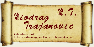 Miodrag Trajanović vizit kartica